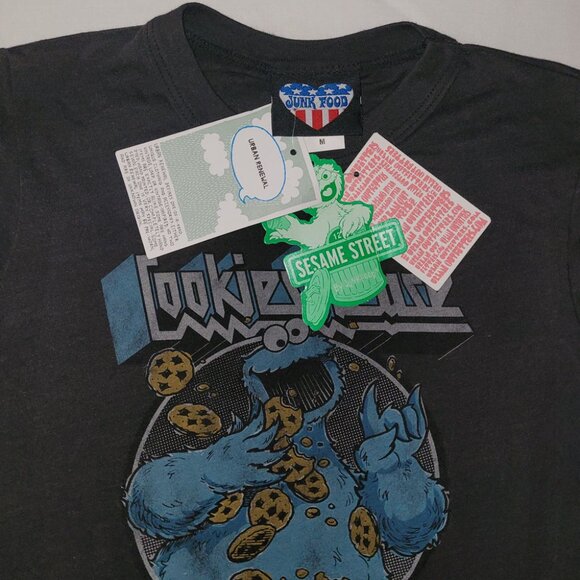 NEW Junk Food Cookie Monster “Cookies Please” T-Shirt Girls Youth Med. Vintage - Picture 7 of 10